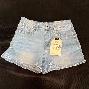 Light Blue Denim Shorts
